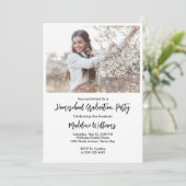 Photo Homeschool Graduol Party Invitation (Debout devant)