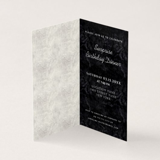 Photo Homme 40e anniversaire Invitation (Inside)