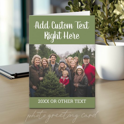 Photo horizontal avec texte de script et carte de