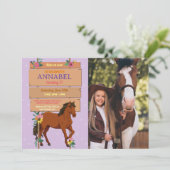 Photo Horse équitation Invitation du parti Pony Pu (Debout devant)