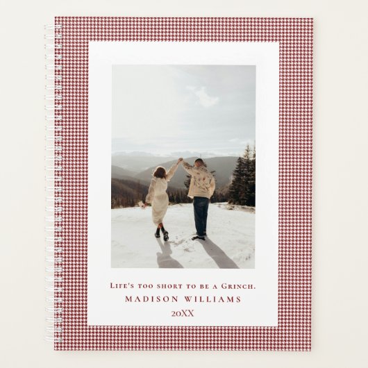 Photo Houndstooth Falu cadre rouge (Devant)