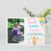 Photo Ice crème anniversaire invitation Soirée (Debout devant)