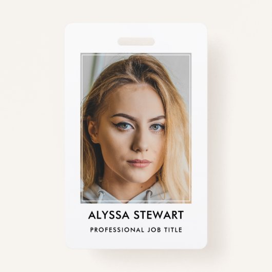 Photo ID entreprise de l'employé Badge personnel b (Devant)