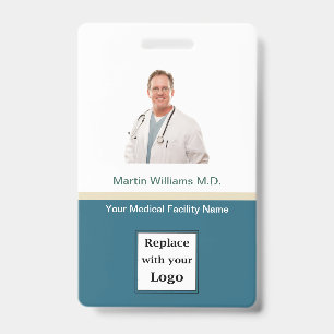 Photo ID Hospital Nom professionnel Médicale Badge