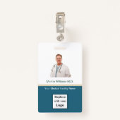 Photo ID Hospital Nom professionnel Médicale Badge (Dos avec clip)