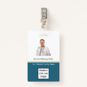 Photo ID Hospital Nom professionnel Médicale Badge (Devant avec clip)