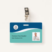 Photo ID Hospital Nom professionnel Médicale Badge (Devant avec clip)