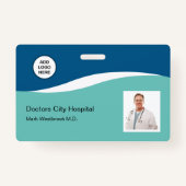 Photo ID Hospital Nom professionnel Médicale Badge (Dos)