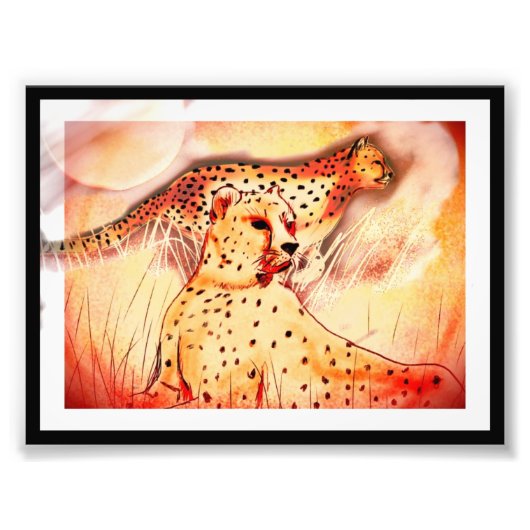 Photo Impression Cheetah 5x7 (Devant)