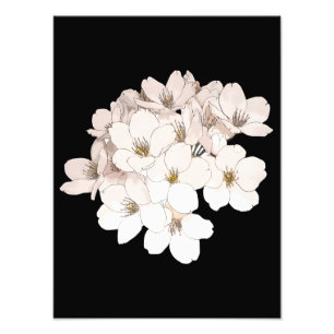 Photo Impression d'art de cerisier en fleurs exquise