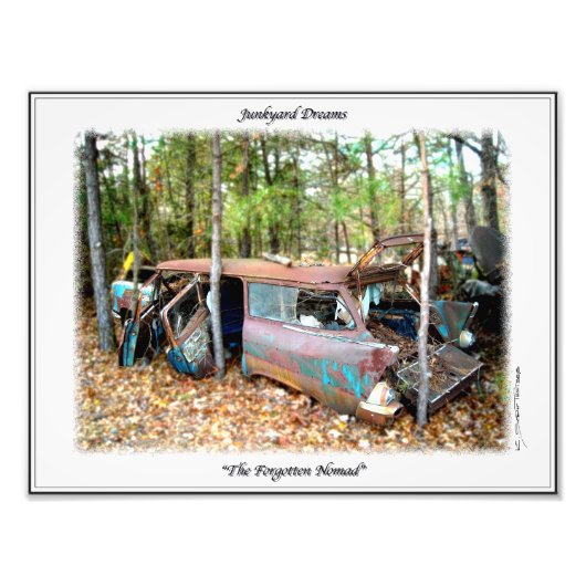 Photo Impression d'art de junkyard Nostalgie Chevy Nomad (Devant)