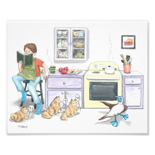 Photo Impression d'art de la danse de cuisine