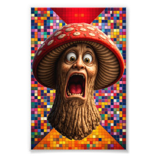 Photo Impression d'art graphique d'homme champignon hurl
