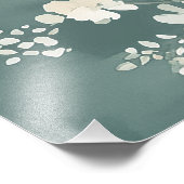 Photo Impression d'art mural abstrait vert sauge Japandi (Coin)