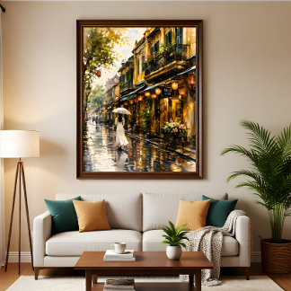 Photo Impression d'art mural aquarelle du Vieux Quartier