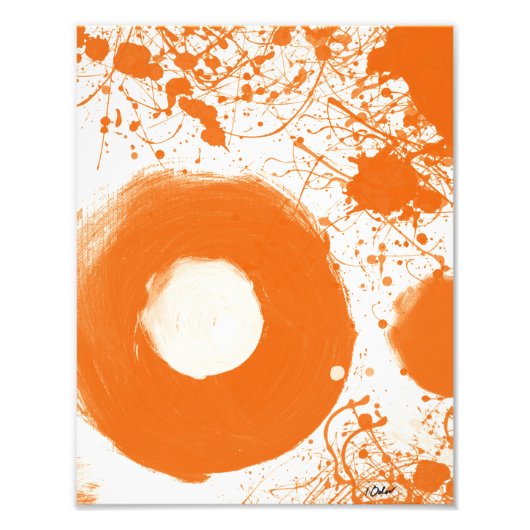 Photo Impression d'art orange (Devant)
