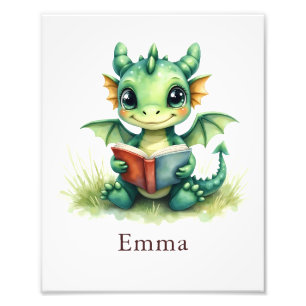Photo Impression d'art personnalisée de bébé dragon pour