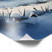 Photo Impression de campagne hivernale (Coin)