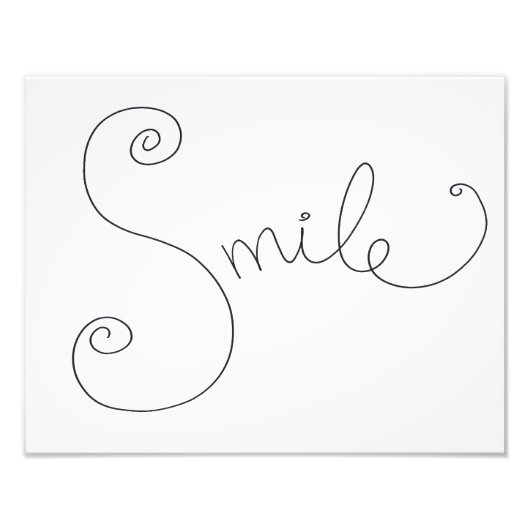 Photo impression de gribouillis souriant (Devant)
