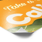 Photo Impression de vacances de style rétro Orange Calif (Coin)