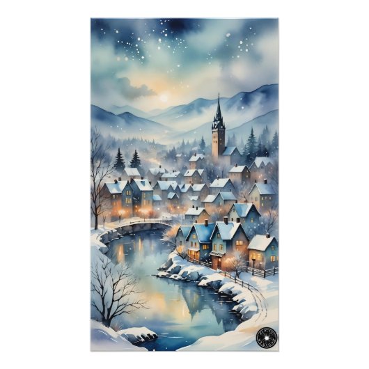 Photo Impression de ville hivernale (Devant)