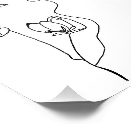 Photo Impression florale simple (Coin)