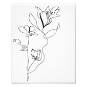 Photo Impression florale simple (Devant)