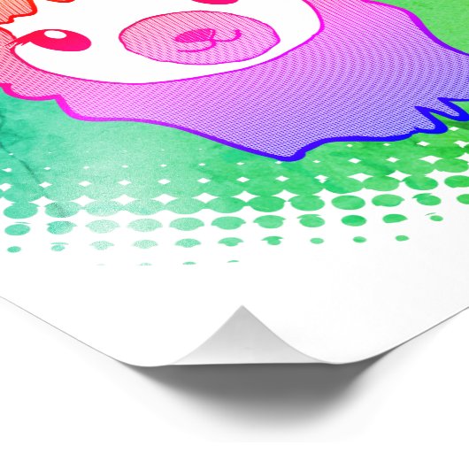 Photo Impression Llama Art coloré (Coin)