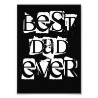 Impression murale de meilleur papa Ever 5x7