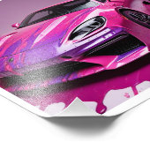 Photo impression numérique d'une voiture de course en pe (Coin)