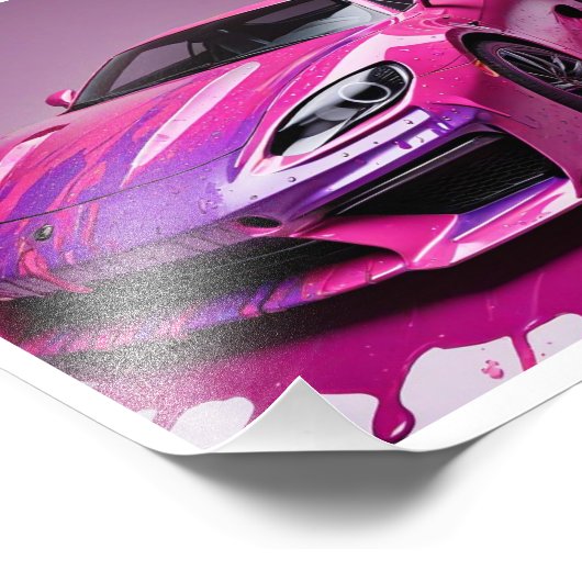 Photo impression numérique d'une voiture de course en pe (Coin)