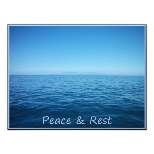 Photo Impression Océan de paix et de repos (Devant)