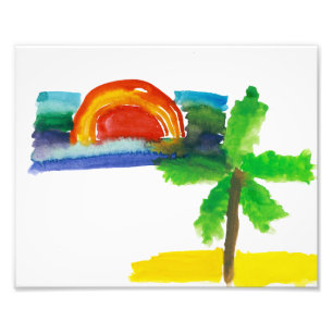 Photo Impression Paradis aquarelle