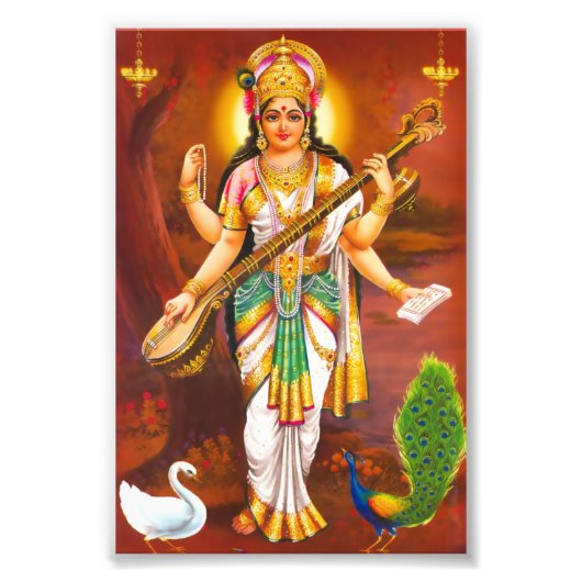 Photo Impression Saraswati (4" x 6") - Version 2 (Devant)