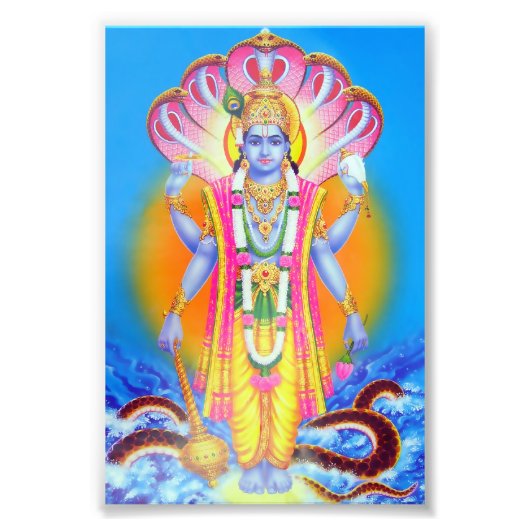 Photo Impression Vishnu (4 po x 6 po) (Devant)