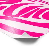 Photo Impression zèbre rose (Coin)