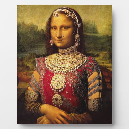 Photo Indian Royal Monalisa - Tabletop Plaque with Easel (Devant)