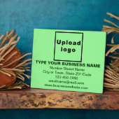 Photo Information d'affaires Plaque rectangle vert clair (Côté)