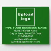 Photo Information d'affaires sur la plaque rectangle ver (Devant)