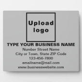 Photo Informations commerciales sur la plaque rectangle  (Devant)