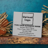 Photo Informations commerciales sur la plaque rectangle  (Côté)