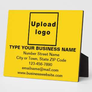 Photo Informations commerciales sur la plaque rectangula