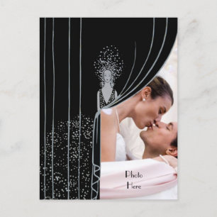 PHOTO INSÉRER Rideau Plaque de mode Carte postale