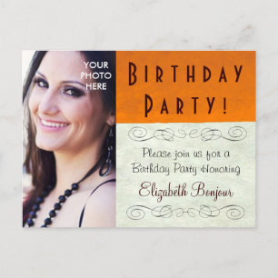 PHOTO INSERT ~ Carte postale / Invitation Annivers