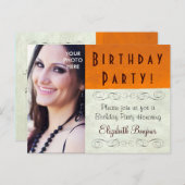 PHOTO INSERT ~ Carte postale / Invitation Annivers (Devant / Derrière)