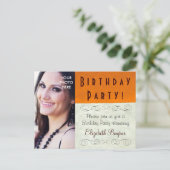 PHOTO INSERT ~ Carte postale / Invitation Annivers (Debout devant)