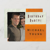 PHOTO INSERT ~ Carte postale / Invitation Annivers (Devant / Derrière)