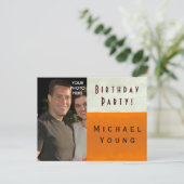 PHOTO INSERT ~ Carte postale / Invitation Annivers (Debout devant)