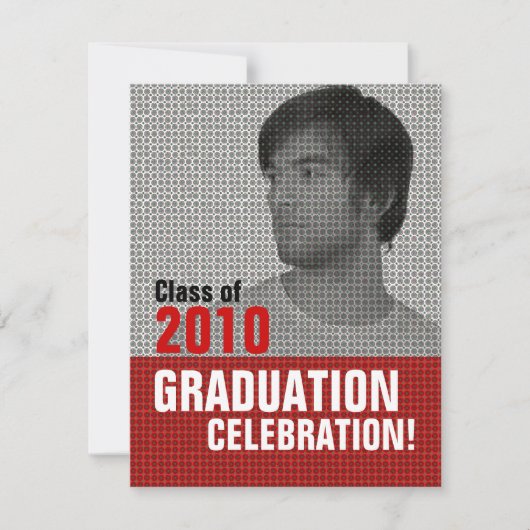 Photo Insertion Graduation Party 3 Invitation (Devant)