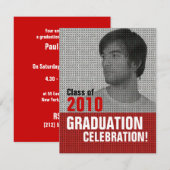 Photo Insertion Graduation Party 3 Invitation (Devant / Derrière)